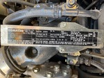 Engine with Emission Label