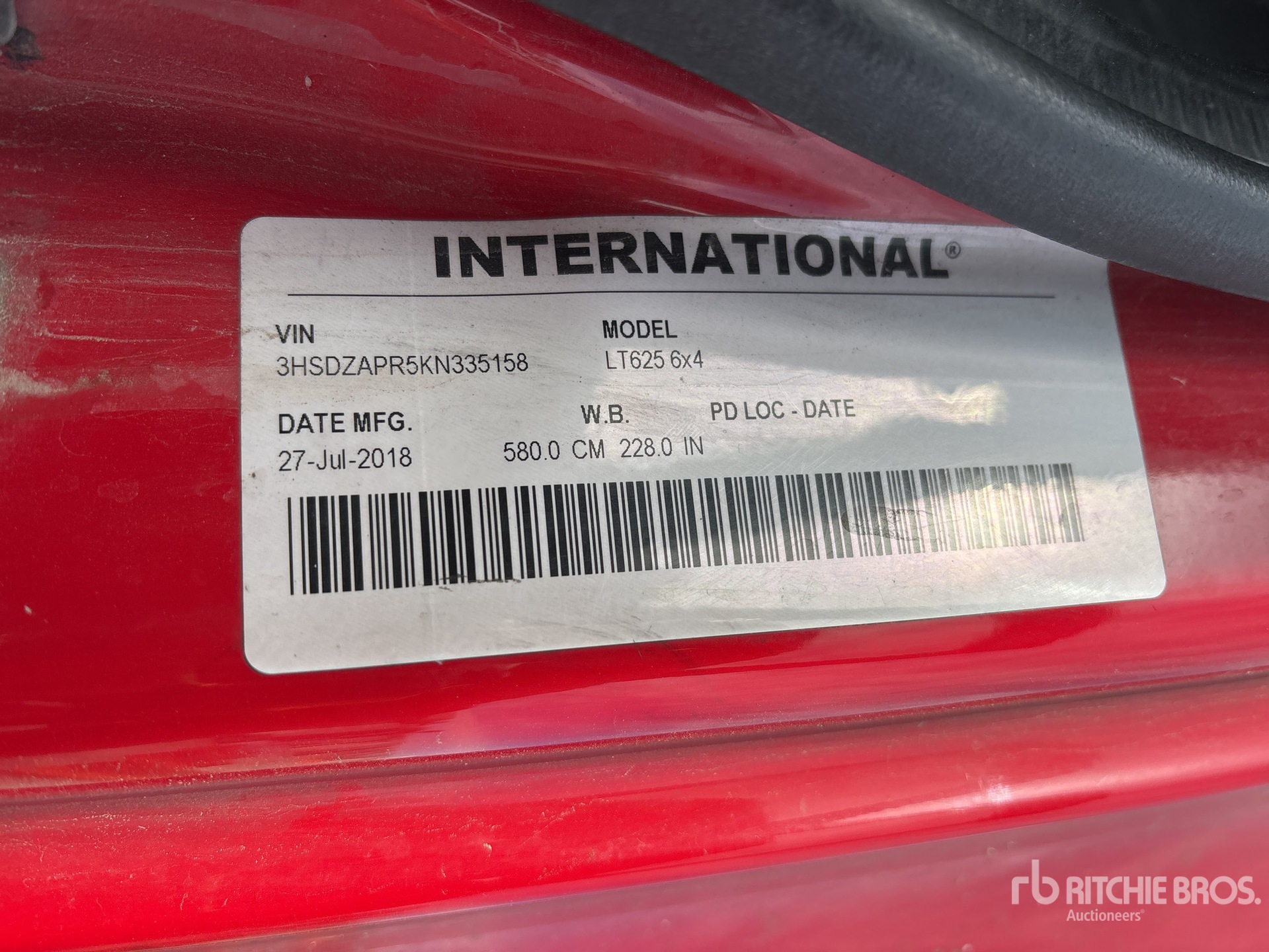 2019 International LT625
