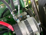Engine with A/C Compressor