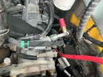 Engine with A/C Compressor