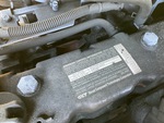 Engine with Emission Label