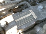 Engine with Emission Label