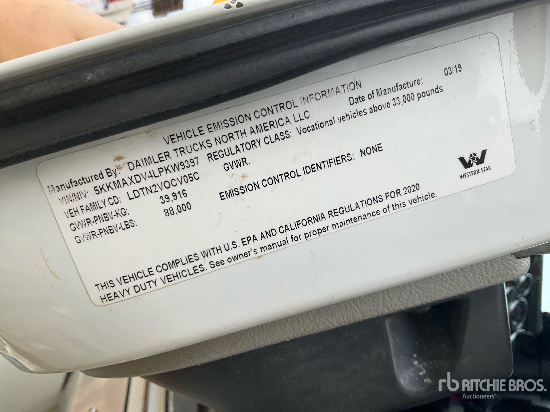Photo of a 2020 Western Star 4700