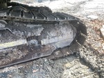 Undercarriage with Left Track Tensioner