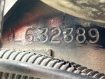 General Appearance with Frame Stamp Serial Number/VIN Photo