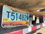 Trailer Chassis with License Plate Light Functional