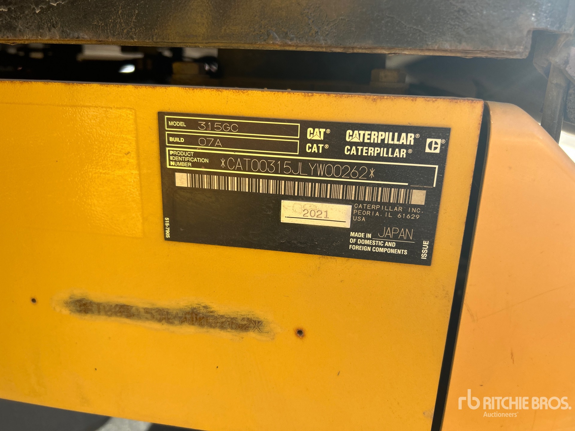 2021 Caterpillar 315 GC