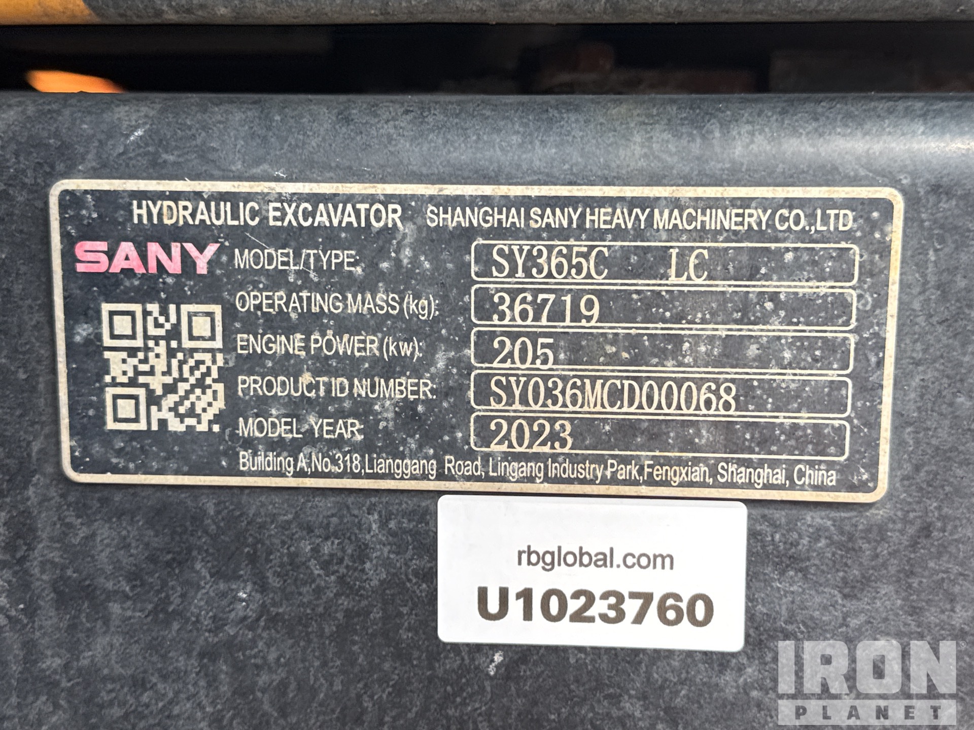 2023 Sany SY365C LC