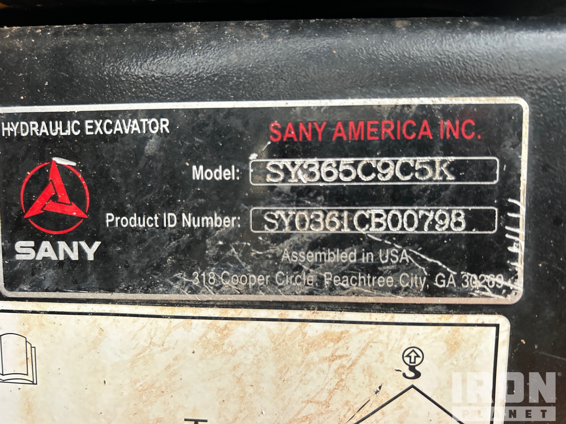 2021 Sany SY365C LC