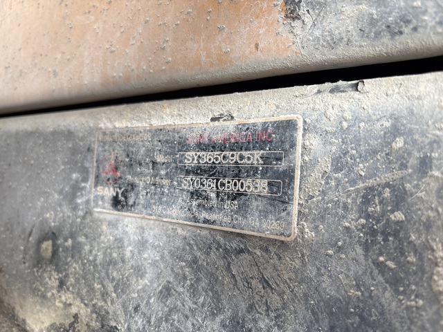 2021 Sany SY365C Tracked Excavator