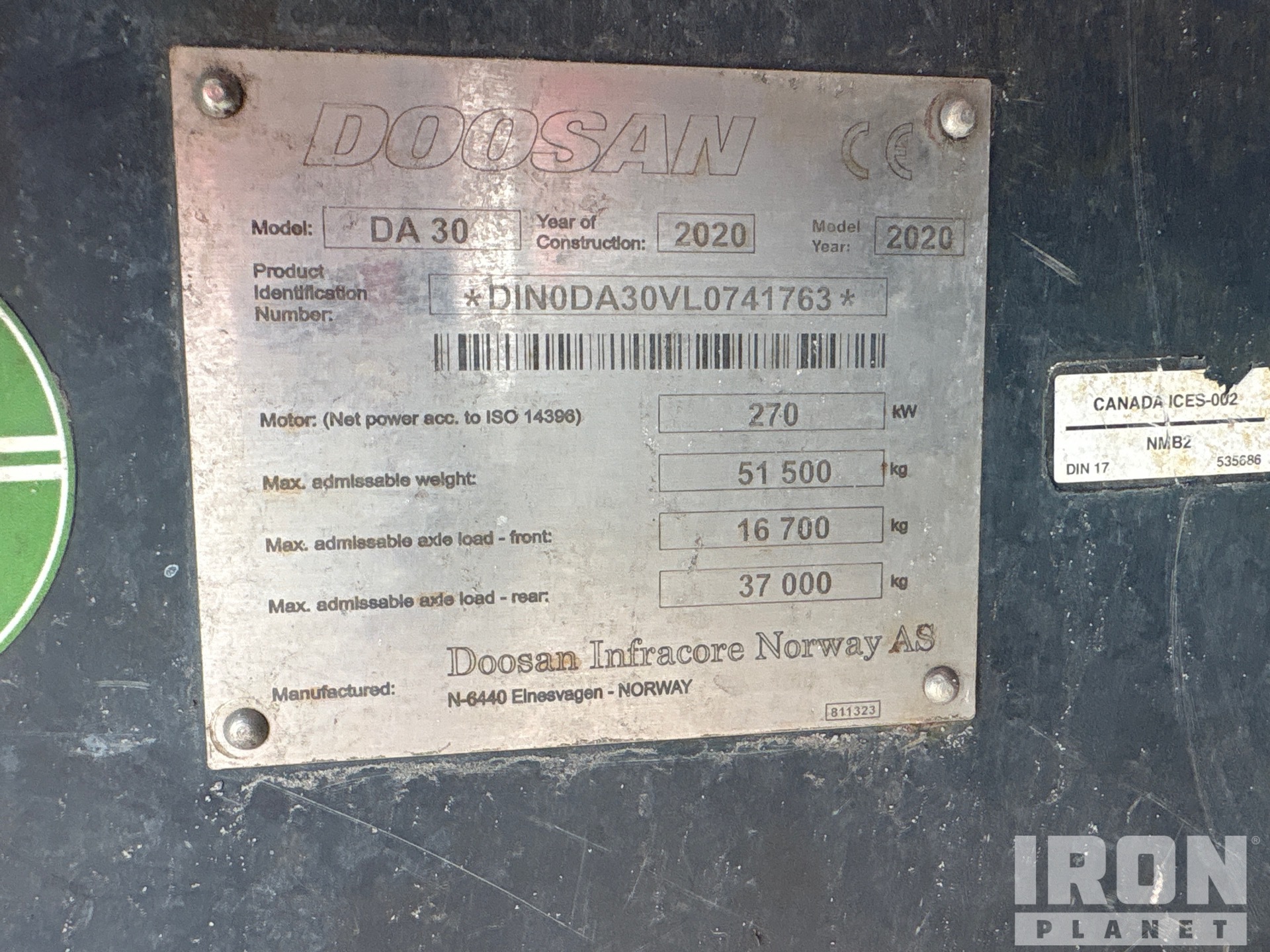 2020 Doosan DA30-5