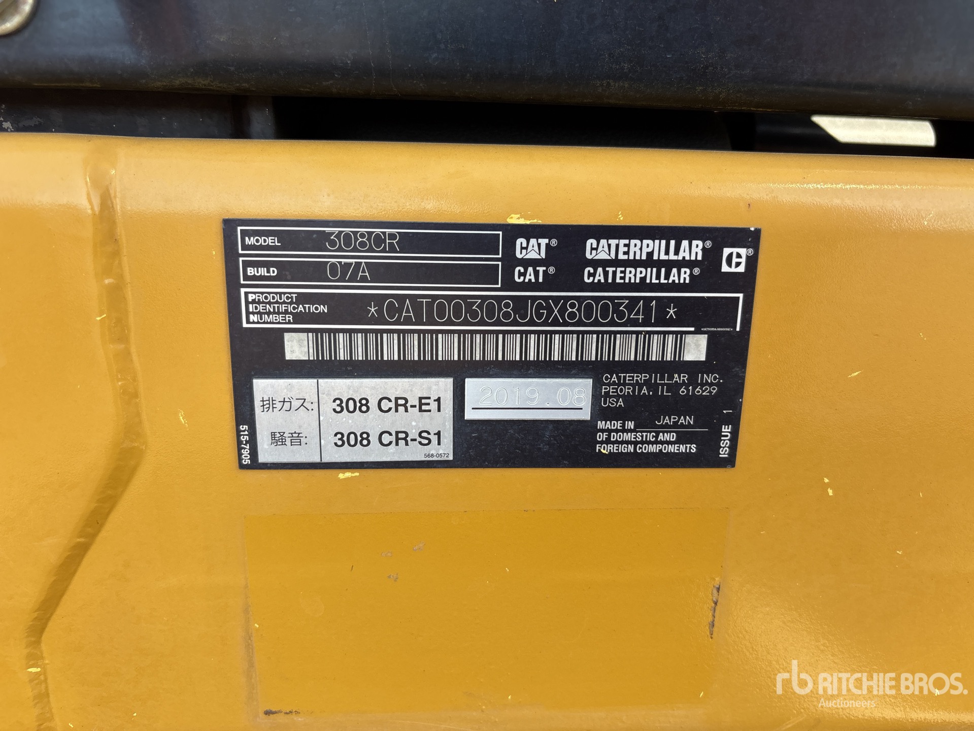 Photo of 2019 Caterpillar 308 CR