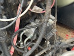 Engine with A/C Compressor
