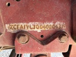 General Appearance with Frame Stamp Serial Number/VIN Photo
