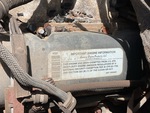 Engine with Emission Certification Label
