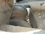 Undercarriage with Left Track Rollers