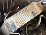 Engine with Emission Label
