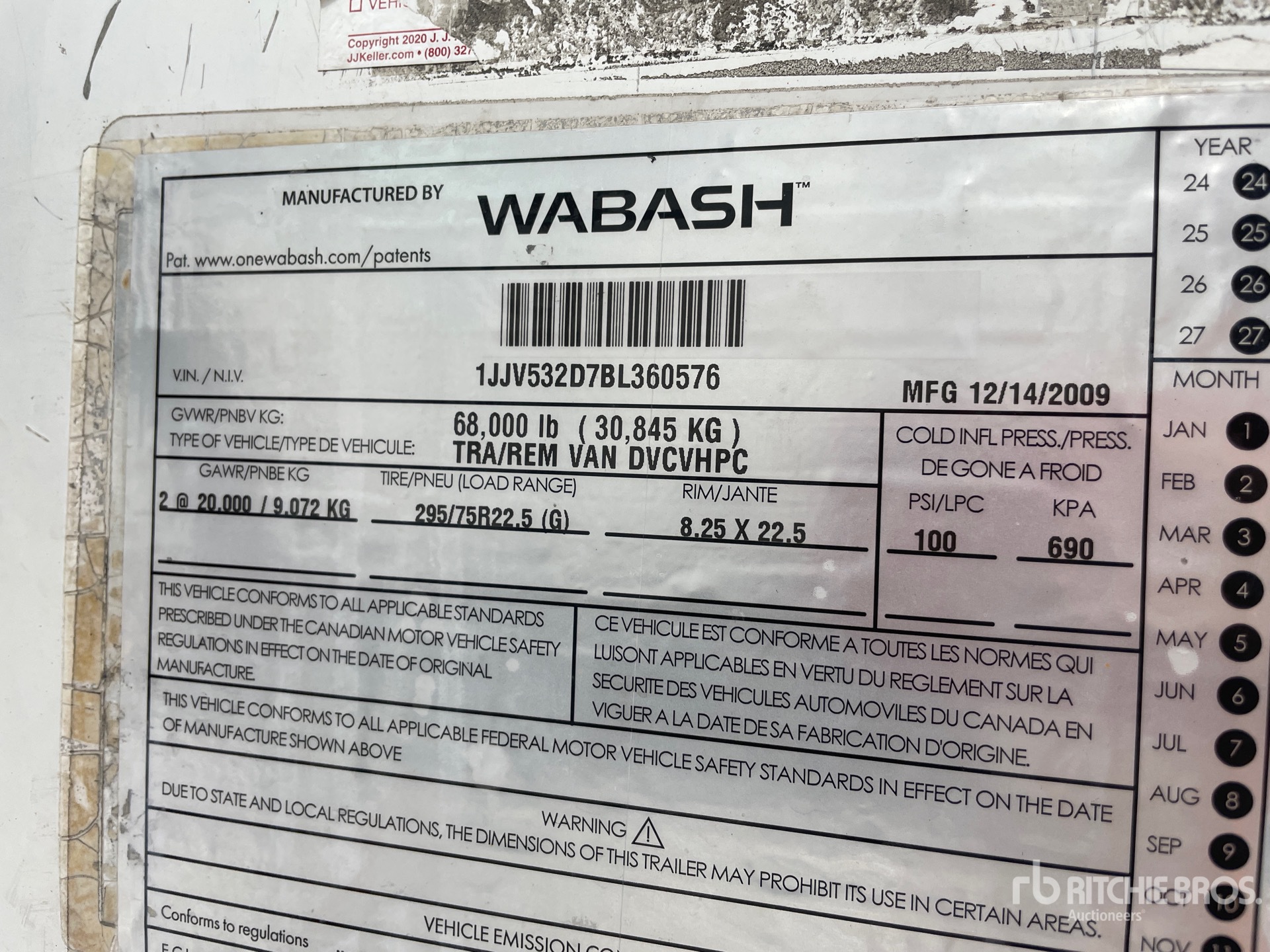Photo of a 2011 Wabash DURA-PLATE