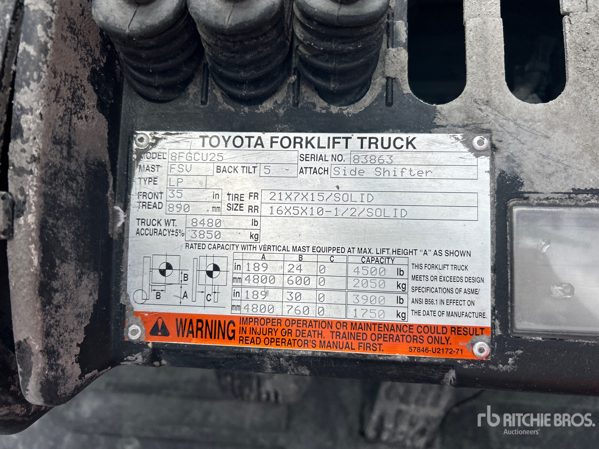 Photo of a 2017 Toyota 8FGU25