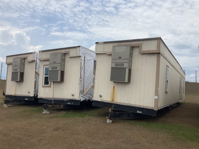 Quantity of (3) 3 Unit 56 ft x 32 ft 3 in Portable Quad/A Mobile Office