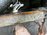 General Appearance with Frame Stamp Serial Number/VIN Photo