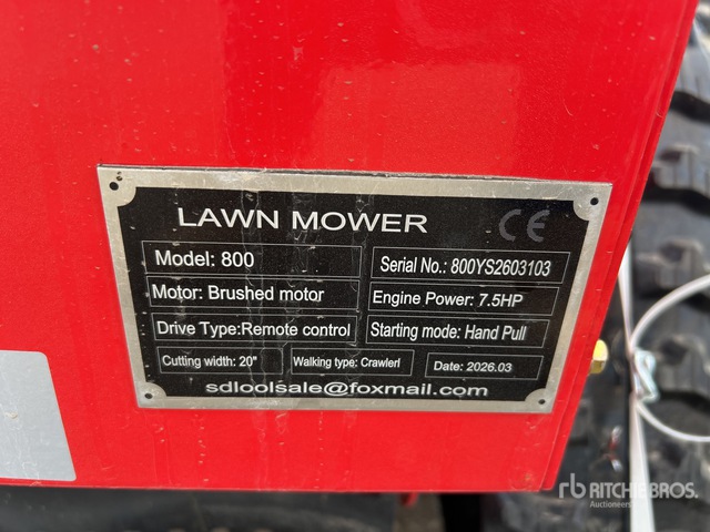 2026 SDLOOL SL800 Remote Control Lawn Mower (Unused) | Ritchie