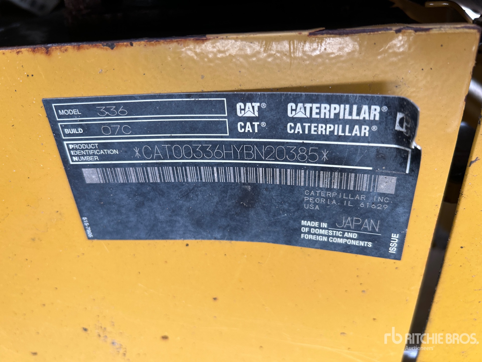 Photo of a 2021 Caterpillar 336