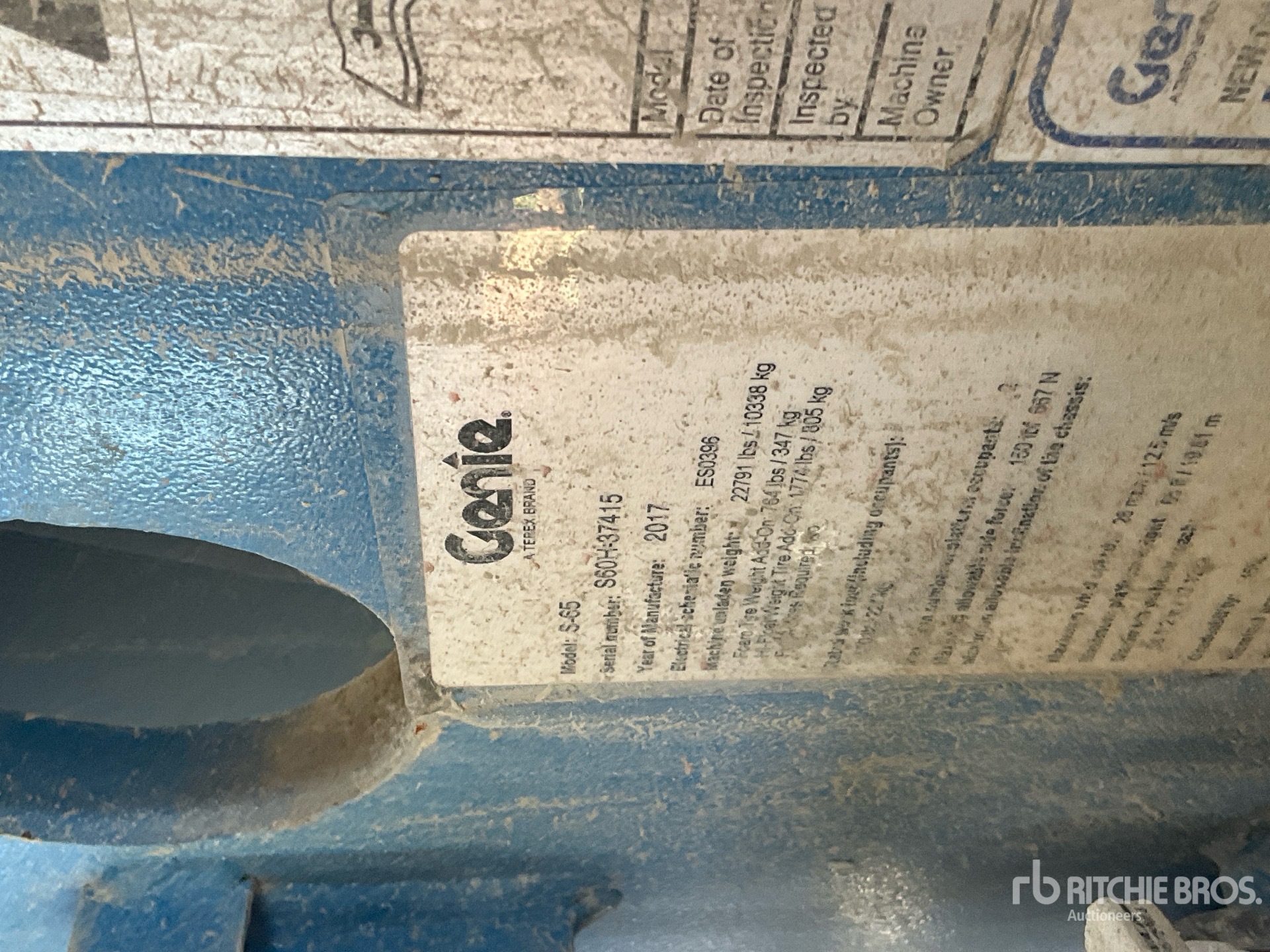 Photo of a 2017 Genie S-65