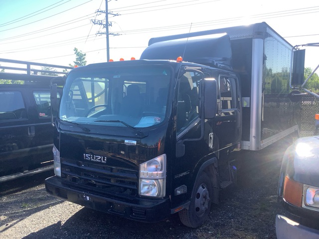 2014 Isuzu NPR HD 4x2 Moving Crew Cab Van Truck