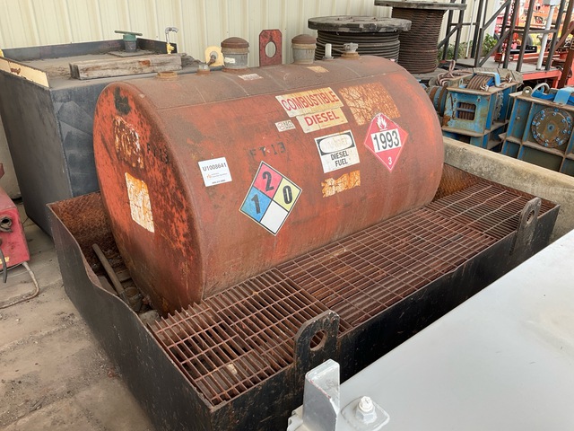 500 gal Skid Mounted Steel Diesel Fuel Tank