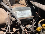 Engine with Emission Certification Label