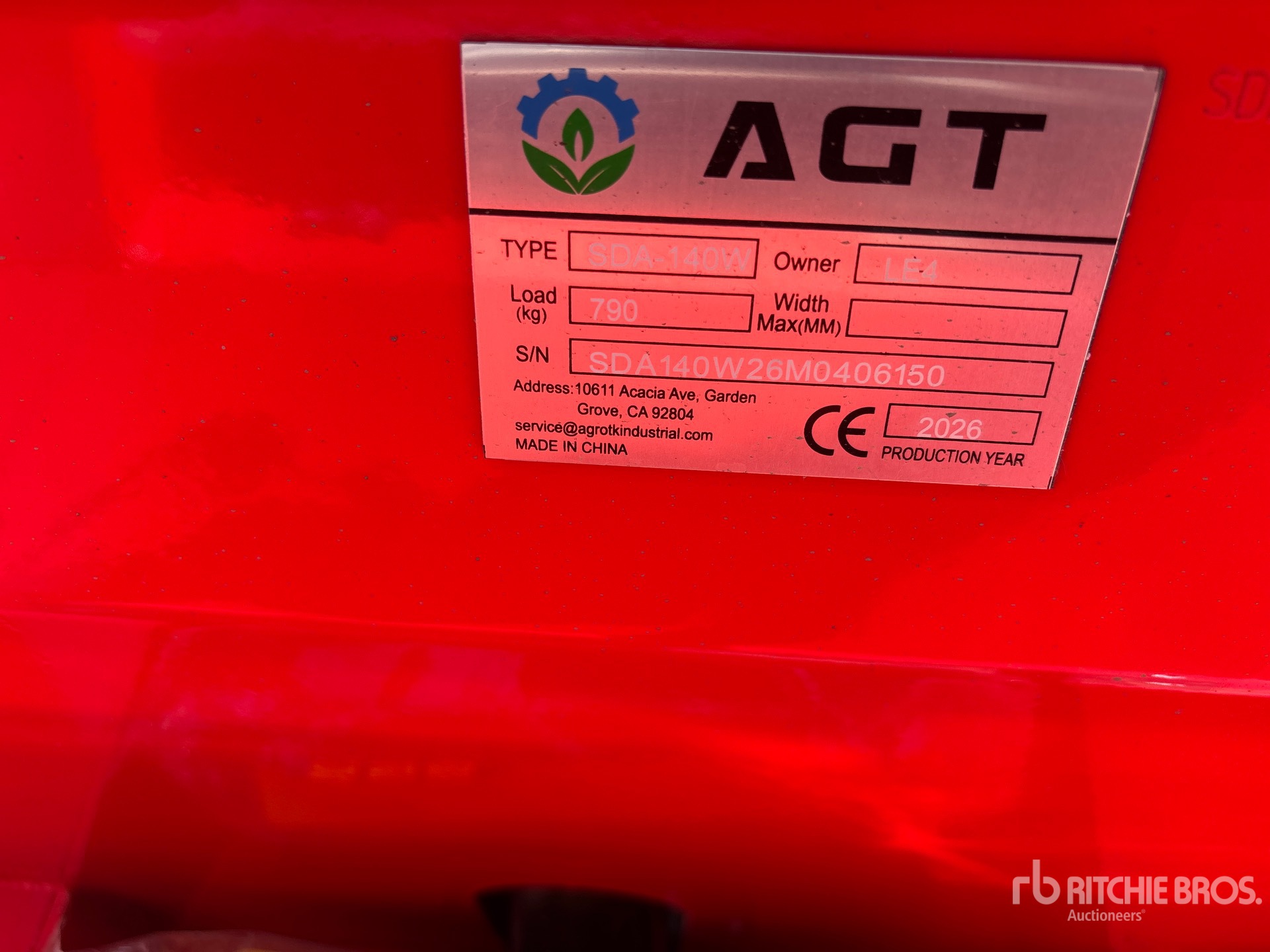 2026 AGT SDA140W