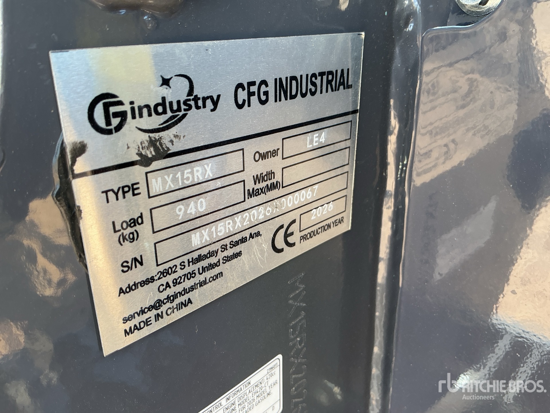 2026 CFG MX15RX