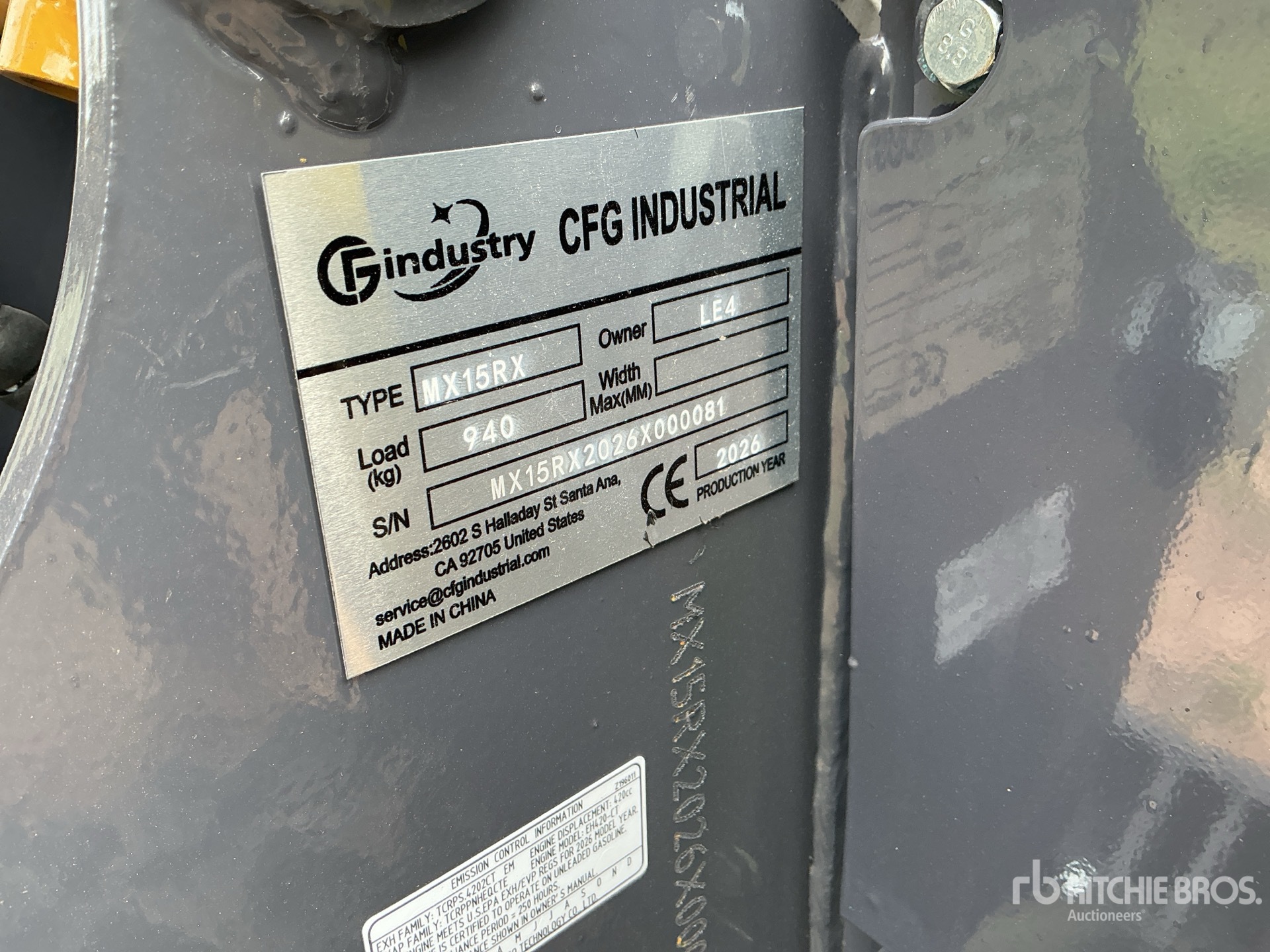 2026 CFG MX15RX