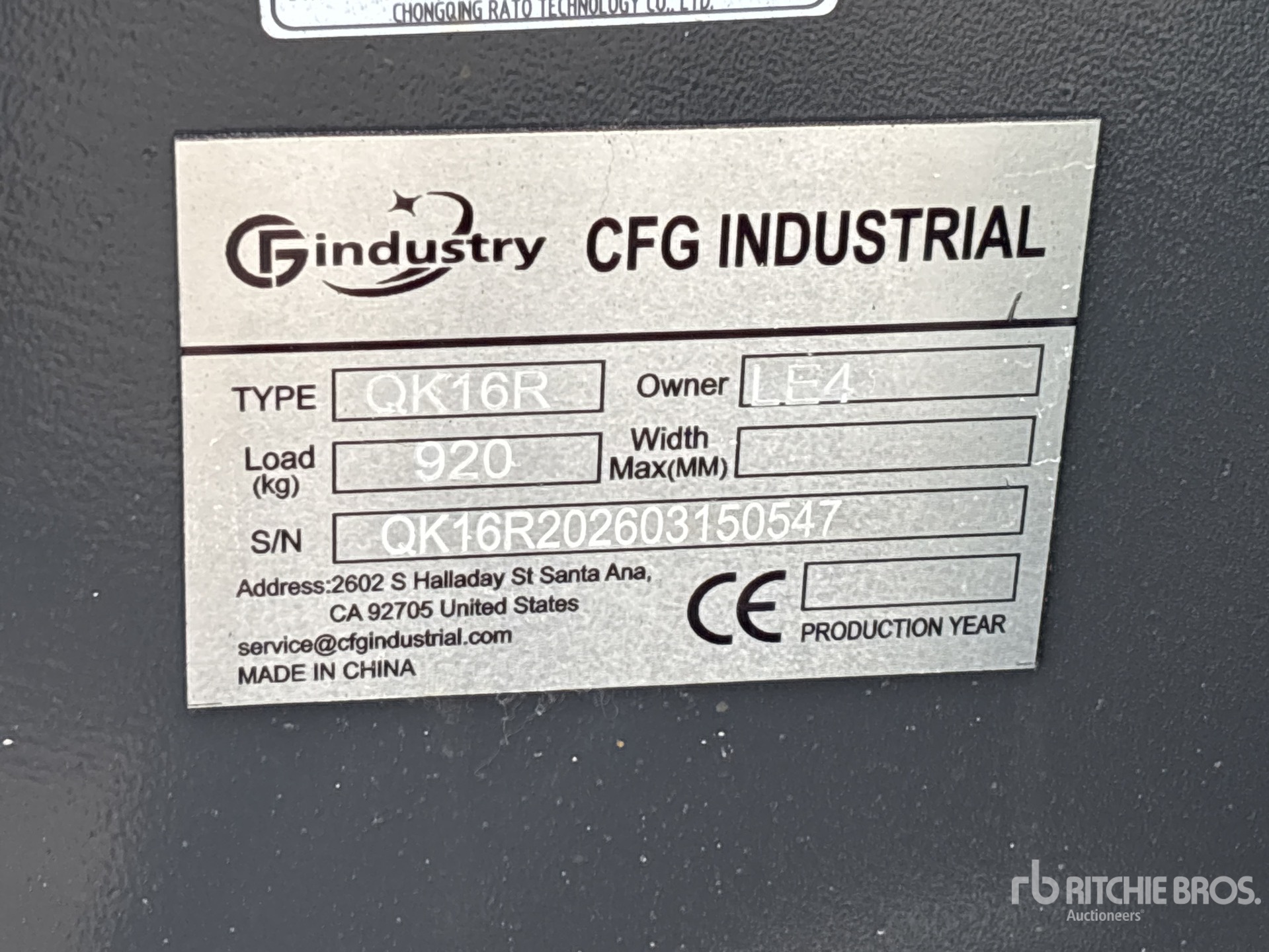 2026 CFG QK16R