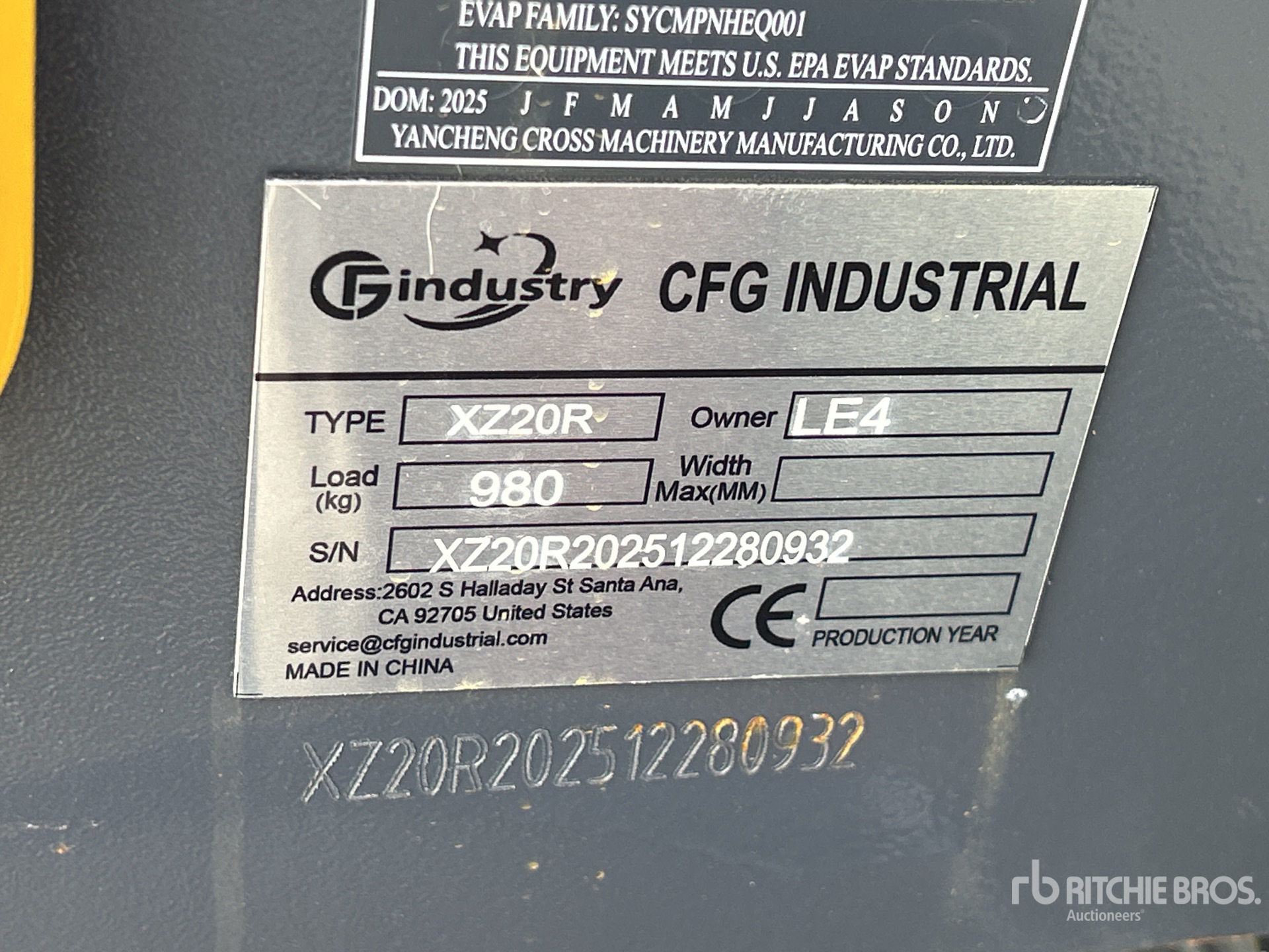 2026 CFG XZ20R