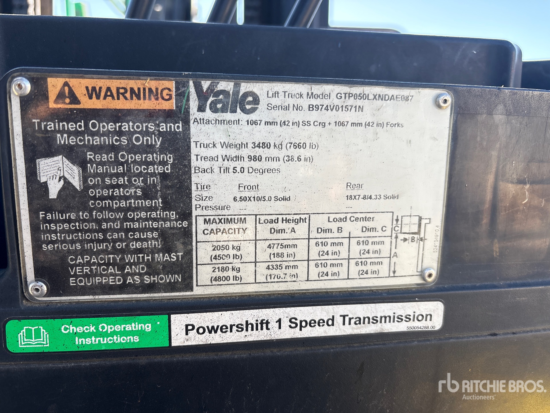 Photo of a 2015 Yale GTP050LX