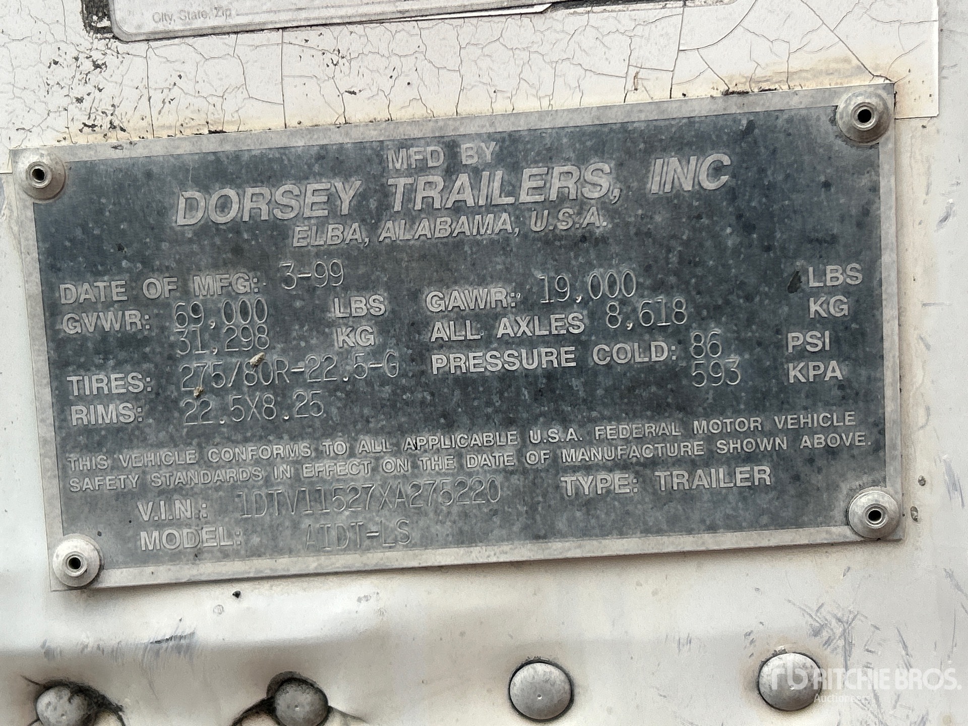 Photo of a 1999 Dorsey AIDT-LS