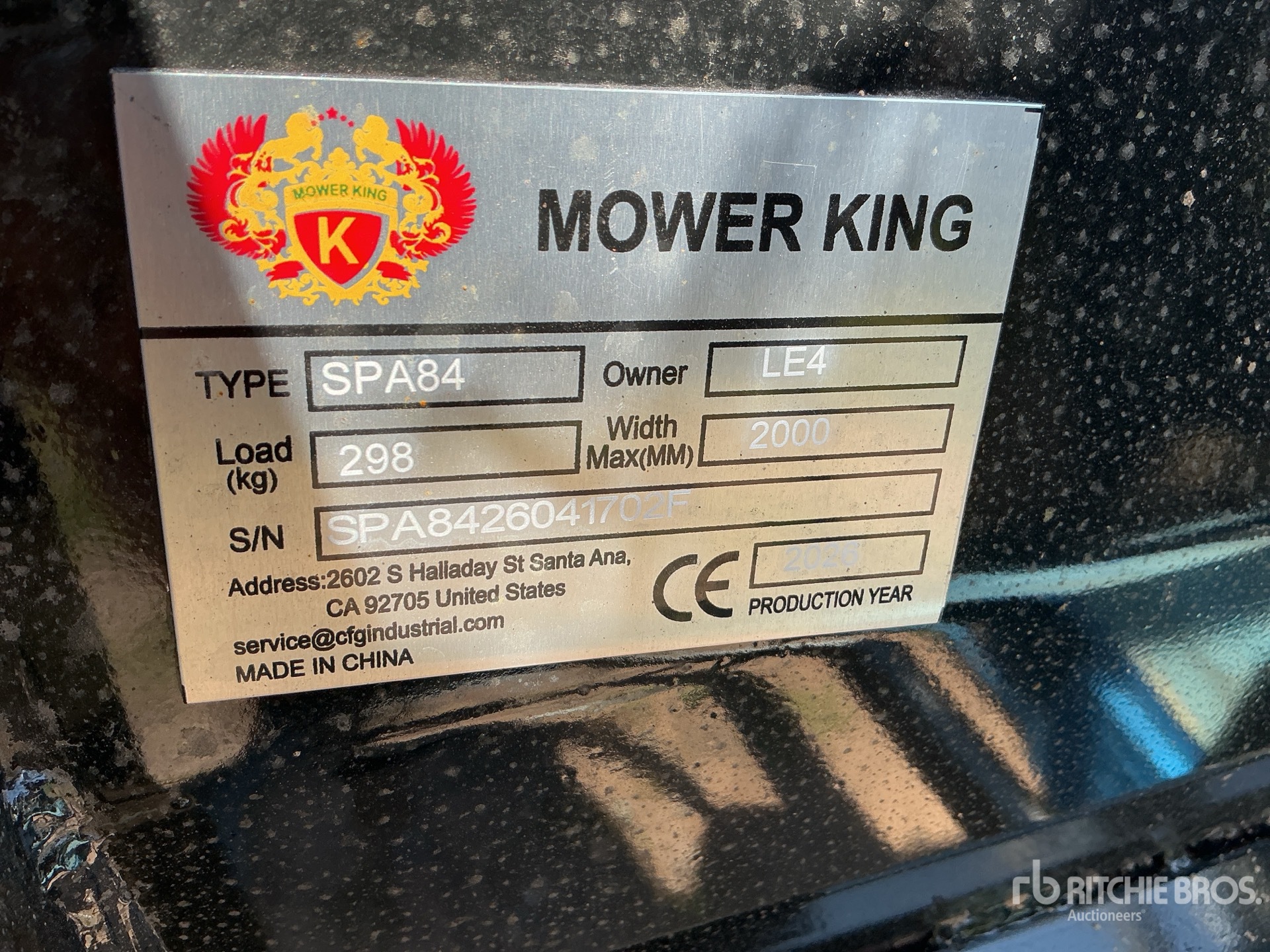 2026 Mower King SPA84