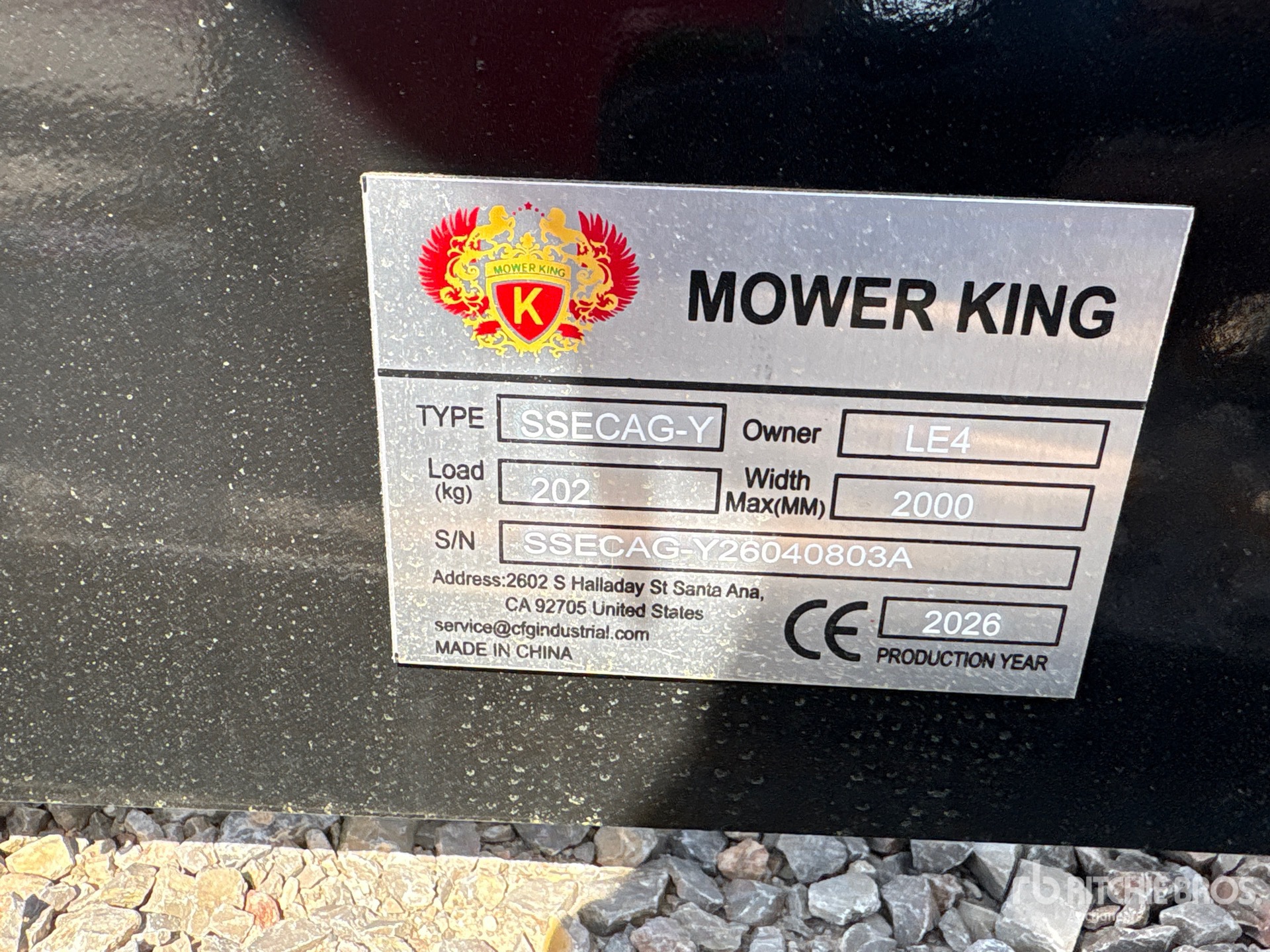 Photo of a 2026 Mower King SSECAG-Y