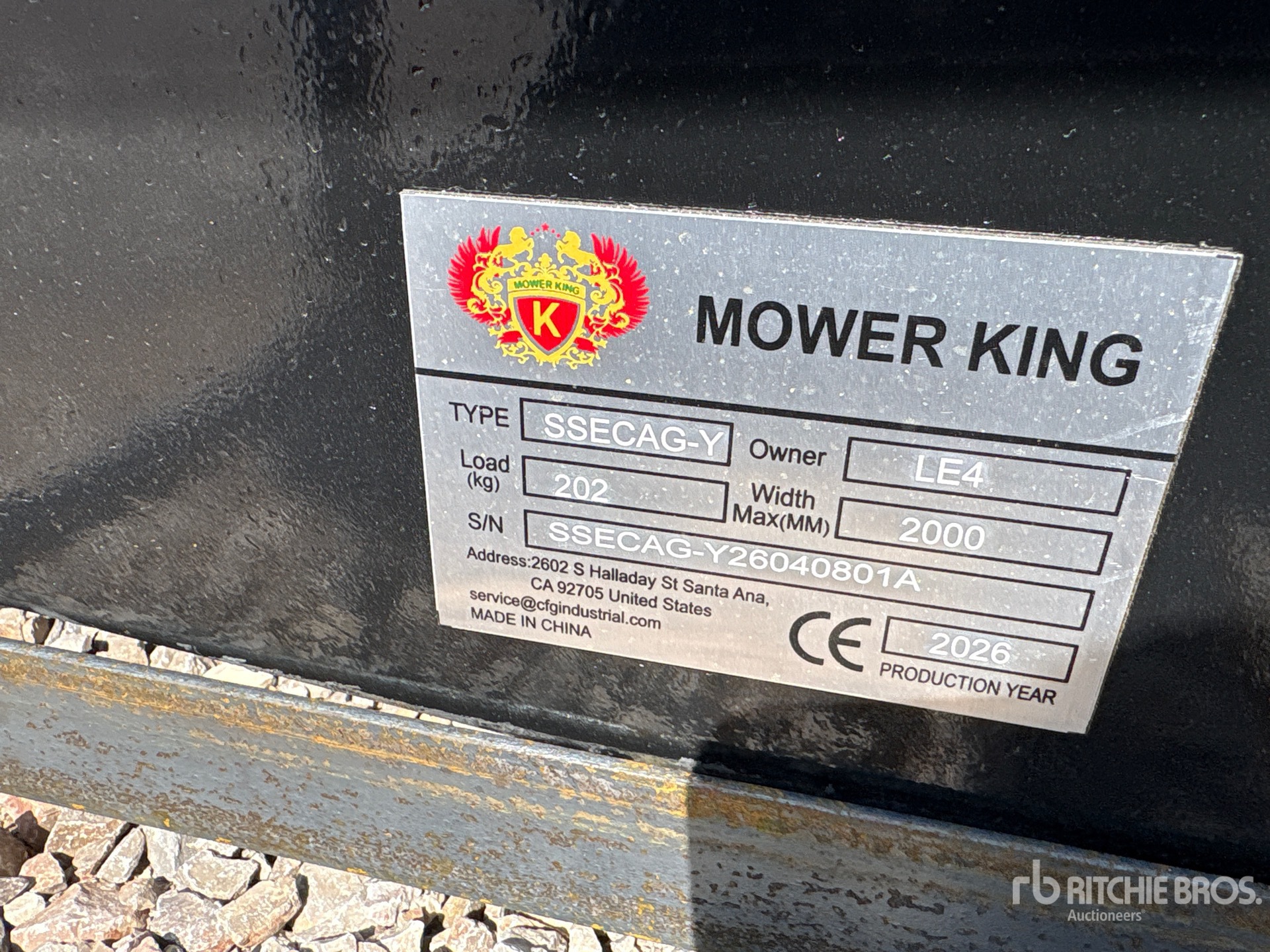 Photo of a 2026 Mower King SSECAG-Y