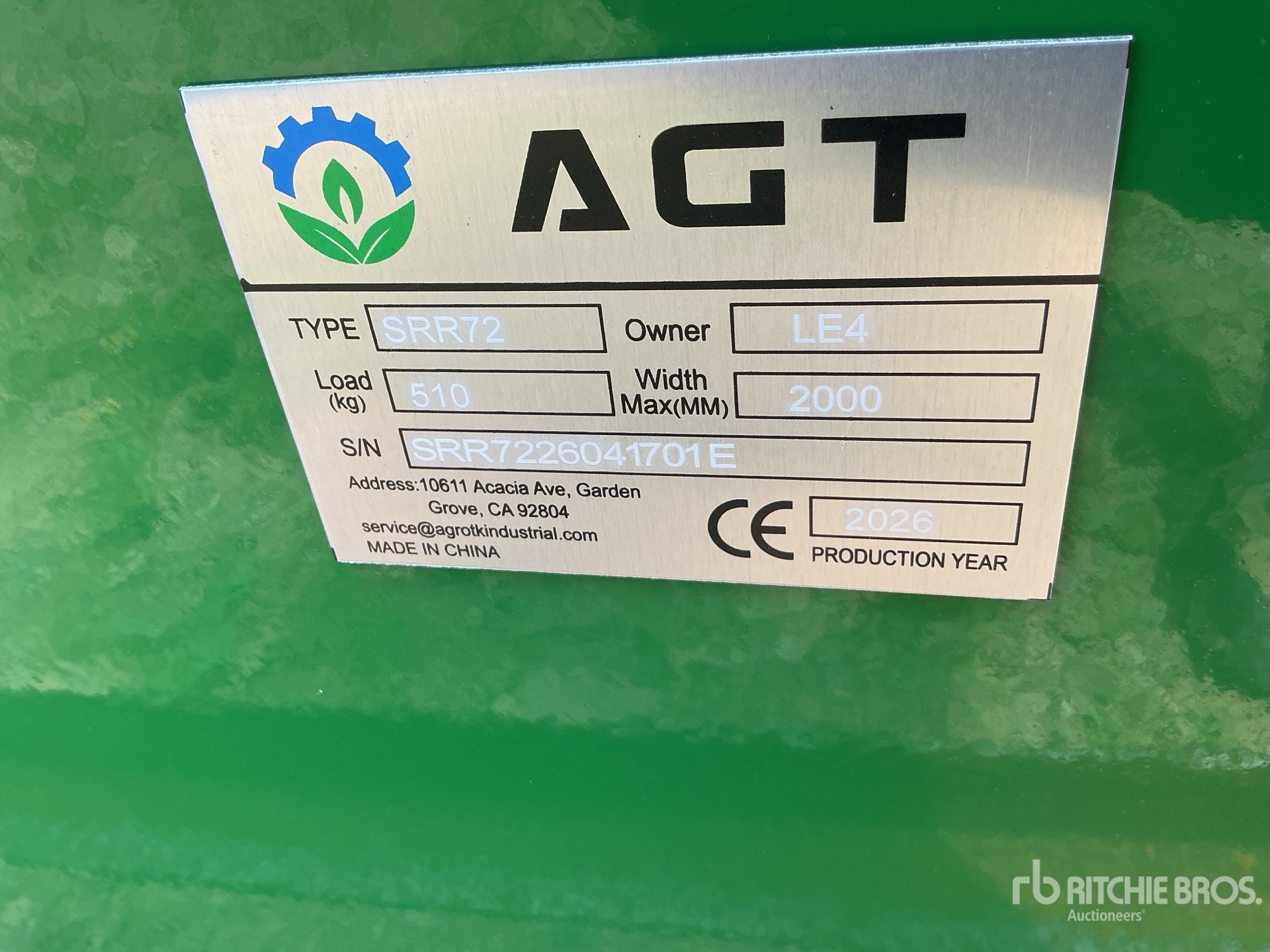 2026 AGT SRR72