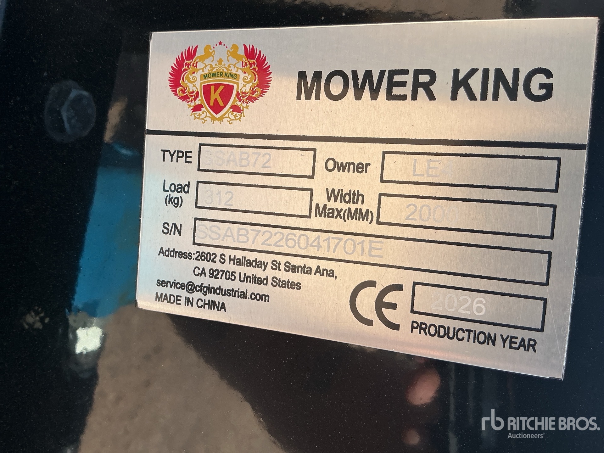 2026 Mower King SSAB72