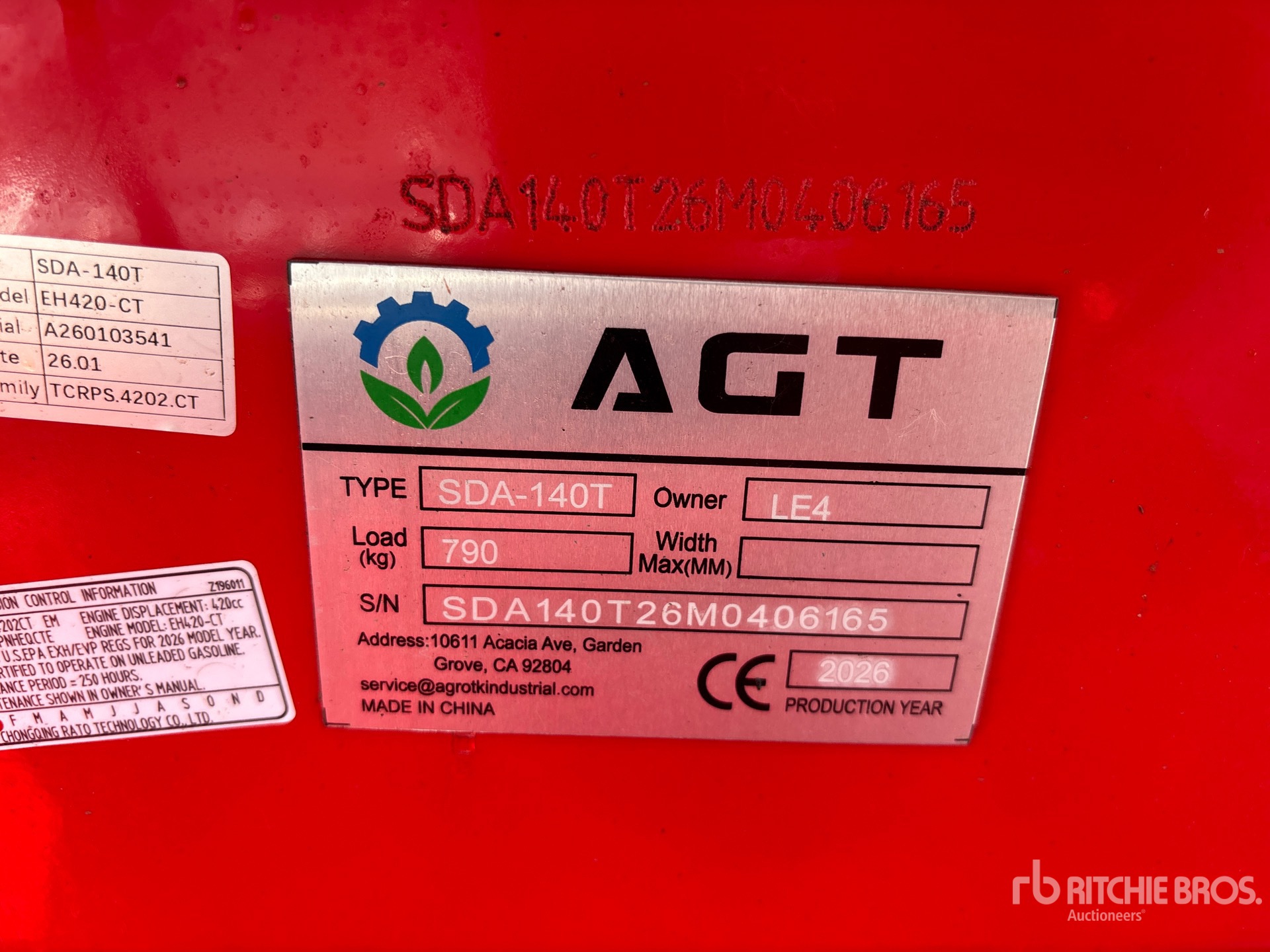 2026 AGT SDA140T