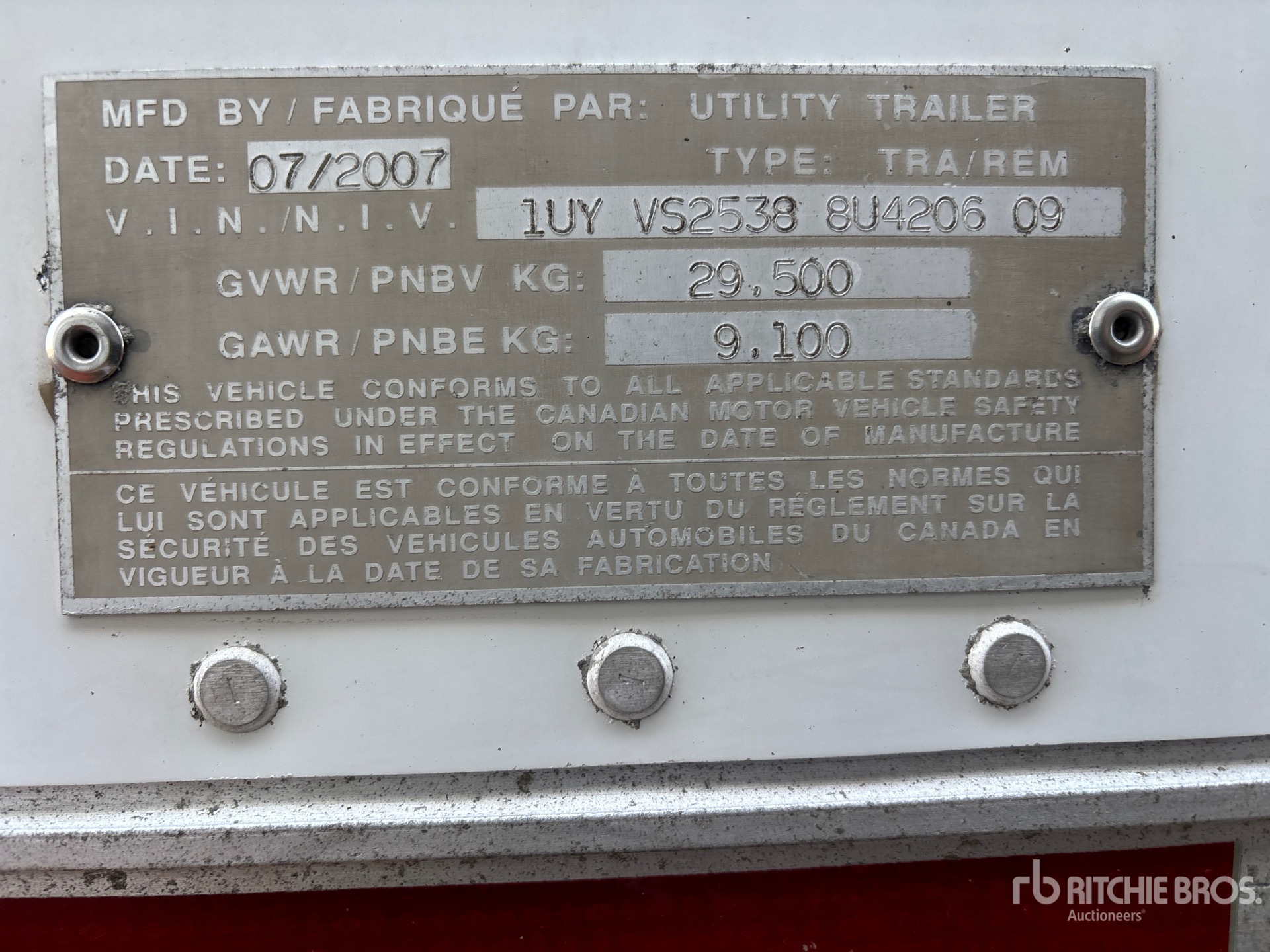 Photo of a 2008 Utility 53 ft T/A