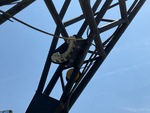 Crane Superstructure with Boom Angle Indicator