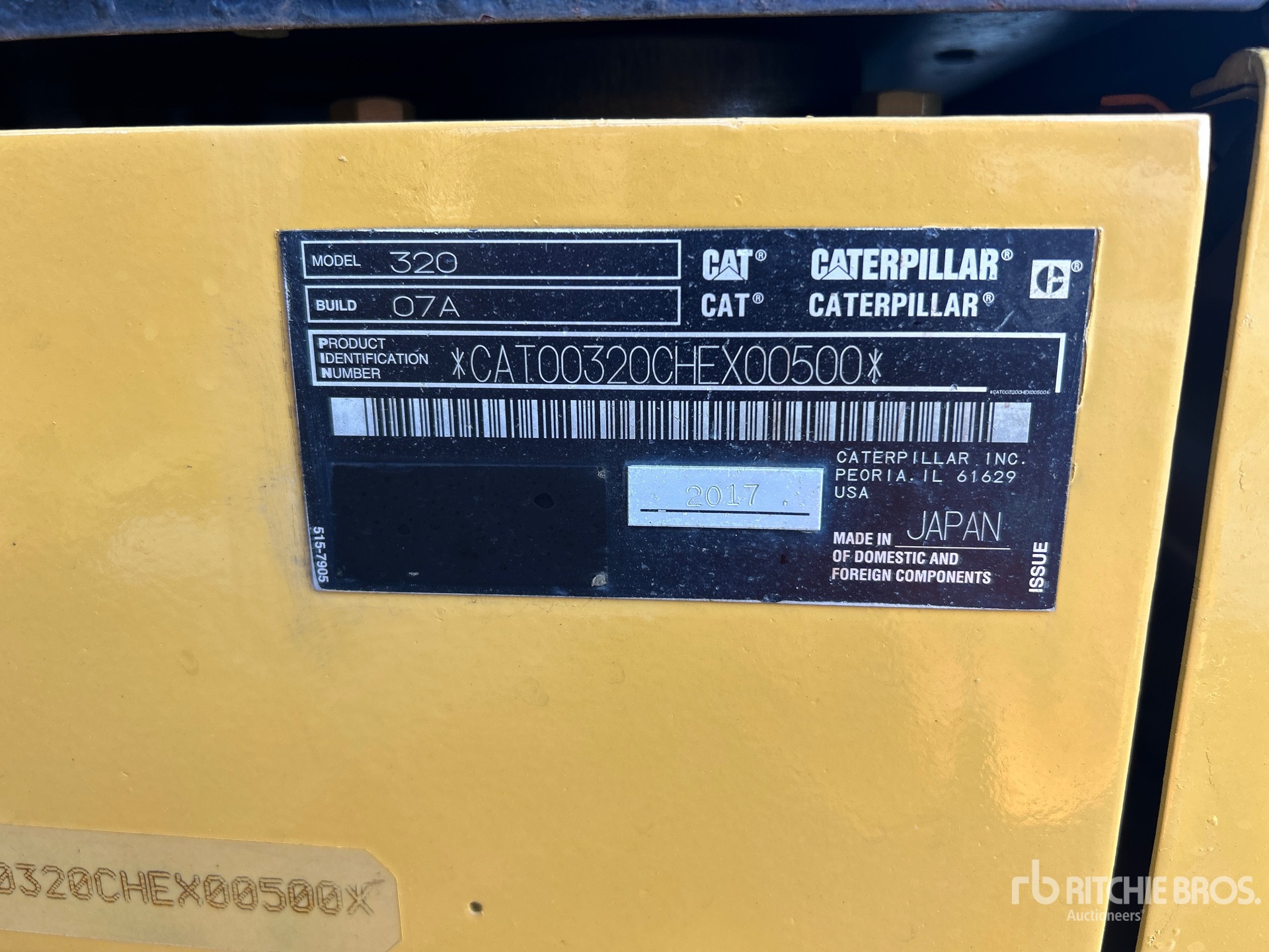 2017 Caterpillar 320