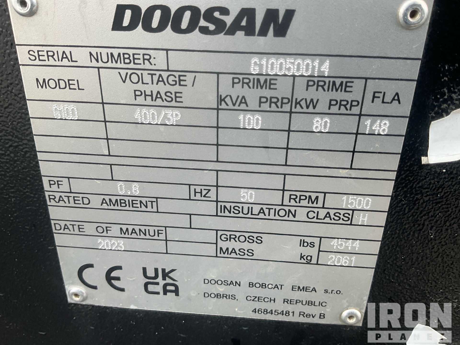 2023 Doosan G100