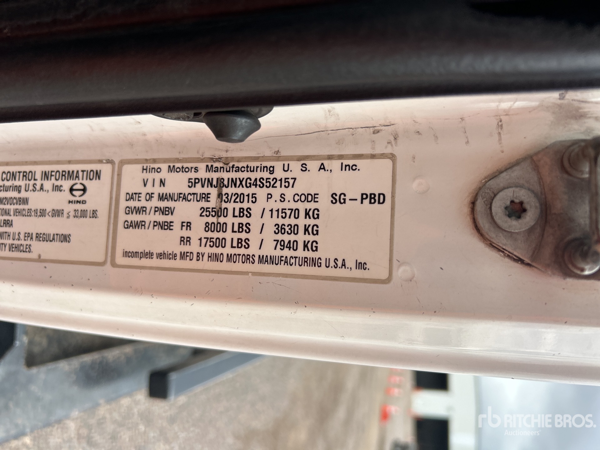 Photo of a 2016 Hino 268