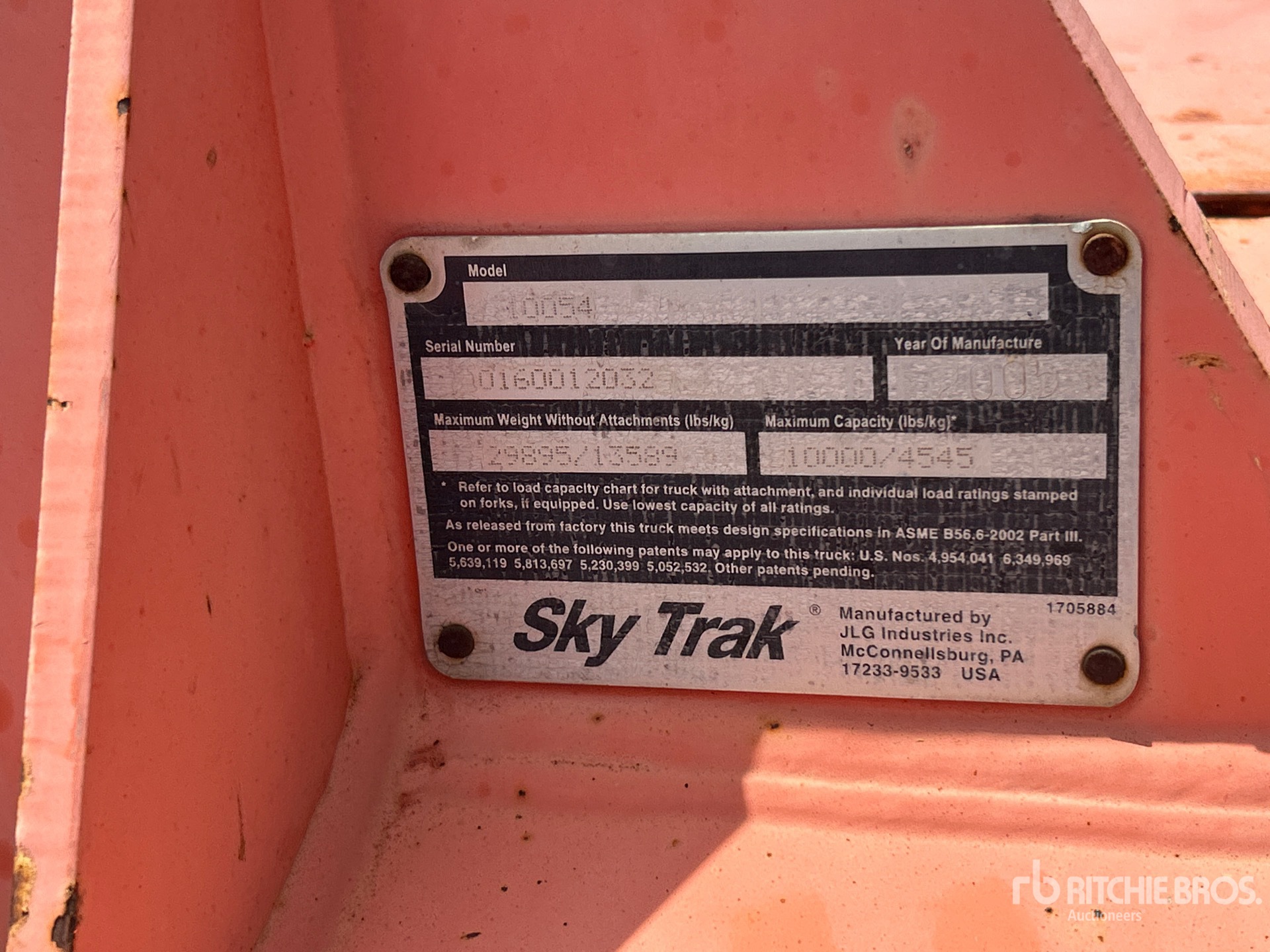 Photo of a 2005 Skytrak 10054